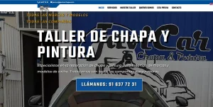 Diseño web para JaviCar Chapa y Pintura en Las Rozas realizado por Consultor SEO APD