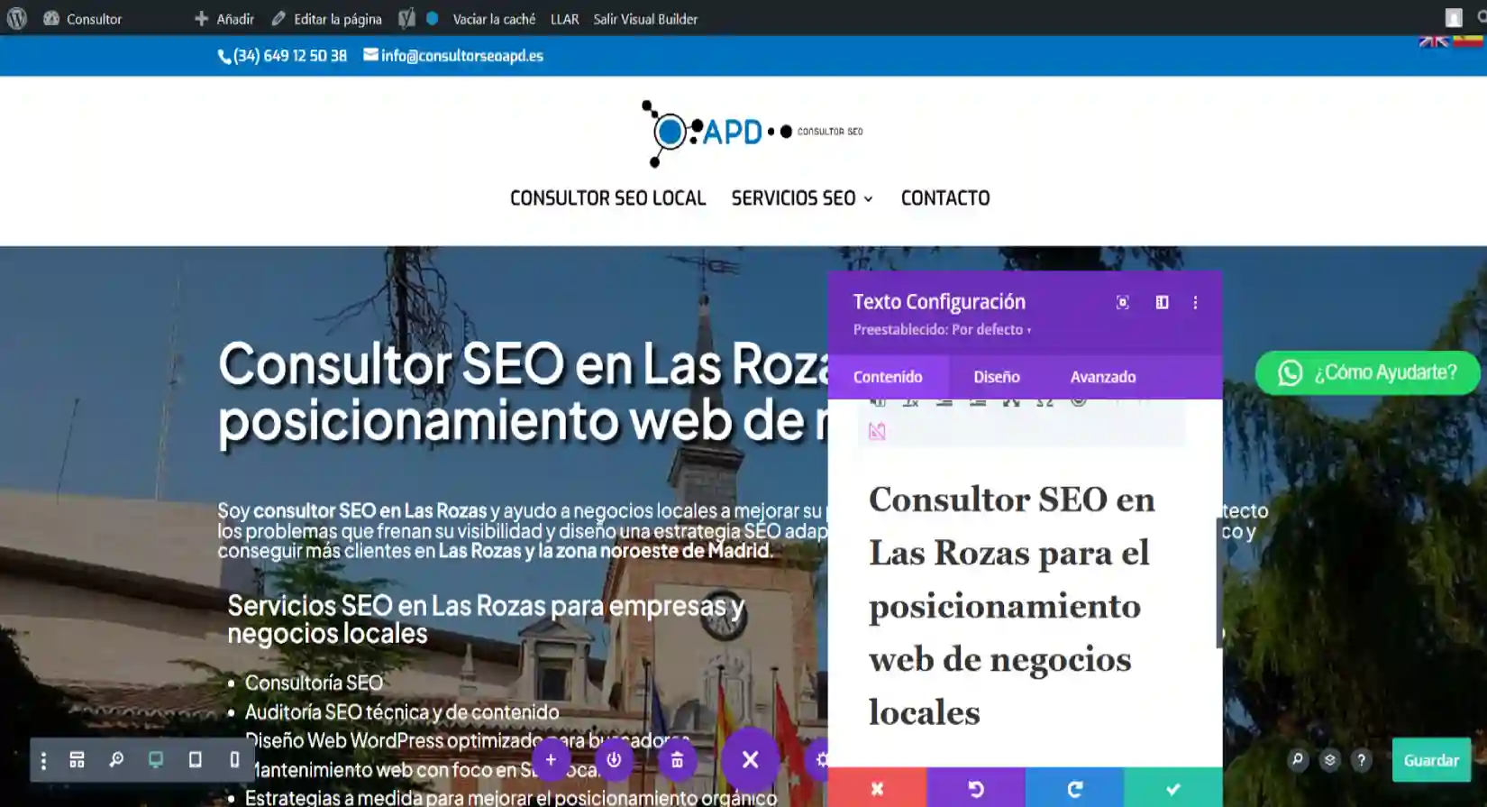 Diseño web WordPress optimizado para posicionamiento SEO